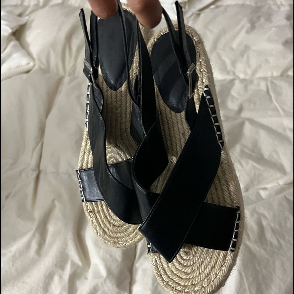 Black Platform Espadrilles